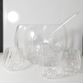 Clear Glass Punch Bowl Glass Punch Set